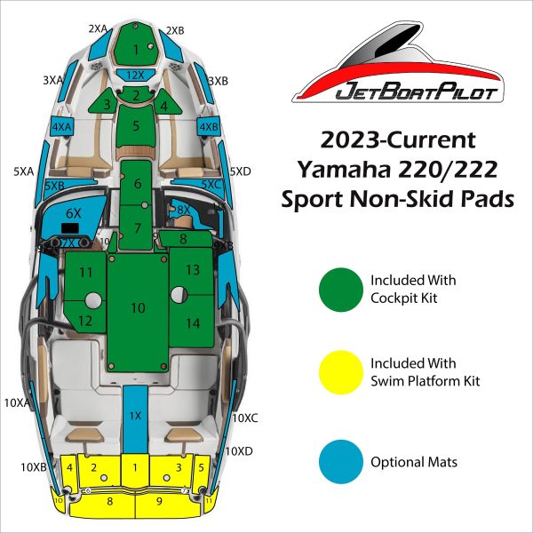 Marine Mat Engine Step Over Large for Yamaha 22 Foot Sport Boats (2023-Current MY) Hot on Sale