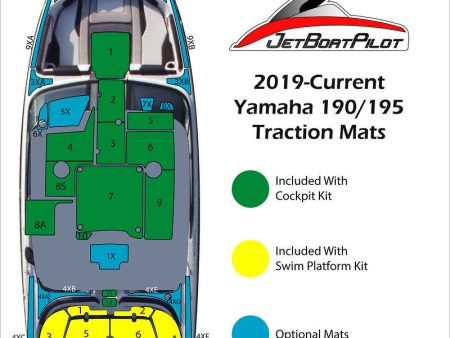 Marine Mat Dash Pad Large for 19 Foot Yamaha Sport Boats (2019-Current) For Cheap