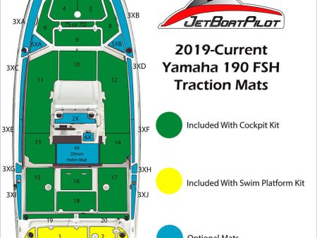 Marine Mat Optional Combo For Yamaha 190 195 FSH (2019-Current) Online Hot Sale