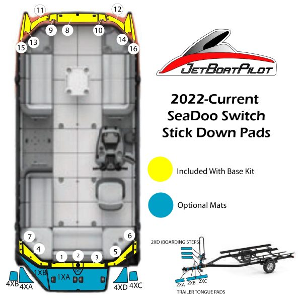 Aft Boarding Step Marine Mat Kit For SeaDoo Switch For Discount