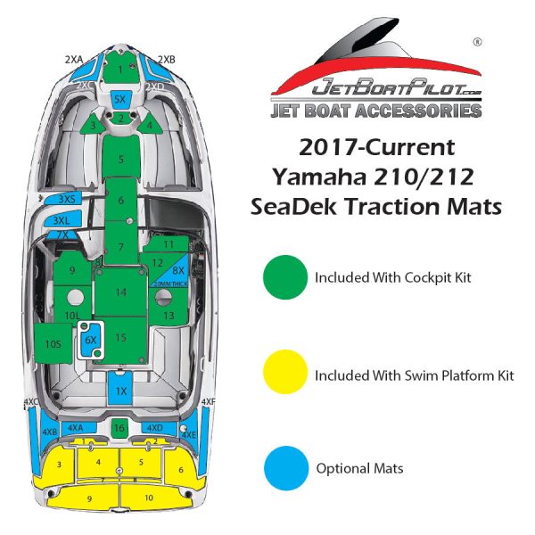 Marine Mat Bow Mats for Yamaha 21 Foot Sport Boats (2017-22 MY) Cheap