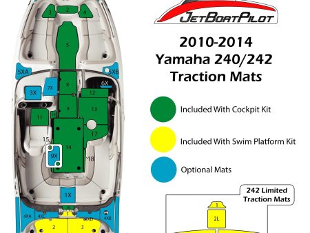 Marine Mat Dash Pad For Yamaha 24 Foot Boats (10-14 MY) For Sale