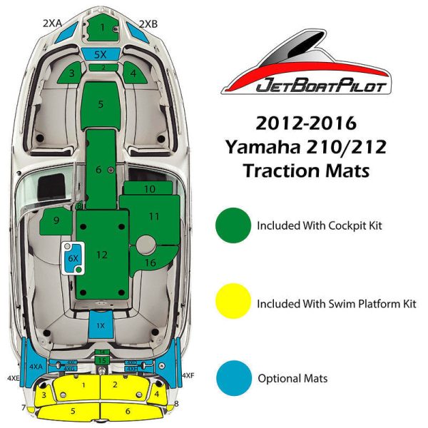 Marine Mat Engine Step Over Large for Yamaha 21 Foot Sport Boats (2012-2016) Online Hot Sale