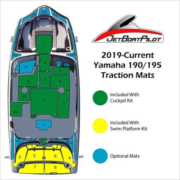 Marine Mat Engine Step Over Large for 19 Foot Yamaha Sport Boats (2019-Current) Online Hot Sale