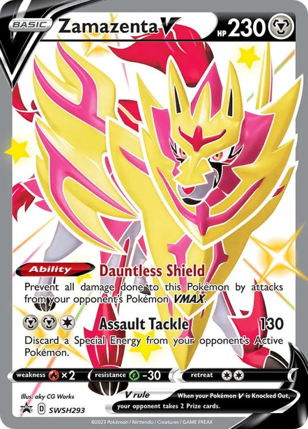 Shiny Zamazenta V SWSH293 PTCGL Promo Code Online